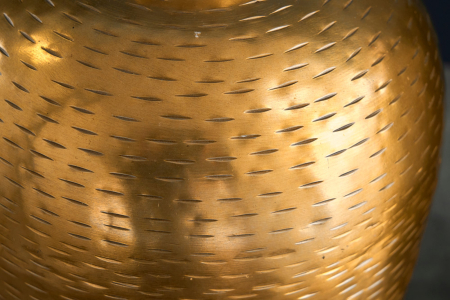 Set de 2 vaze ORIENTAL cu efect de lovitură de ciocan auriu [6]