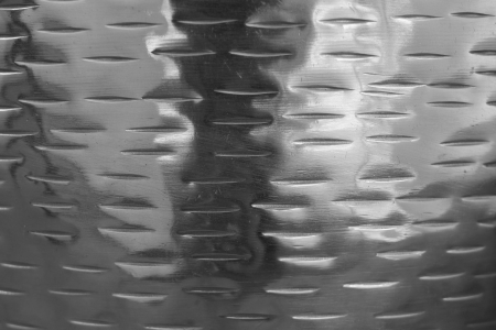 Set de 2 vaze ORIENTAL cu efect de lovituri de ciocan, argintiu [6]