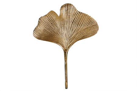 Decorațiuni - Set de 3 cuierele decorative de perete GINKGO aurii