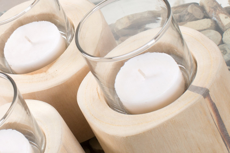 Set de 3 lanterne LIMOTION din lemn masiv de tec [5]