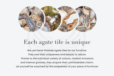 Set de 4 suporturi pentru vase ACHAT 12 cm, verde agat [8]