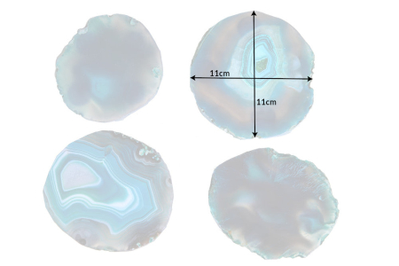 Set de 4 suporturi pentru vase ACHAT 12 cm, verde agat [7]