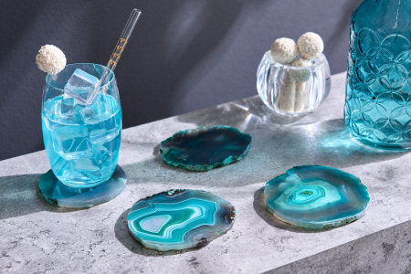 Set de 4 suporturi pentru vase ACHAT 12 cm, verde agat [2]