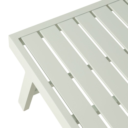 Set de exterior din aluminiu bej-alb [9]
