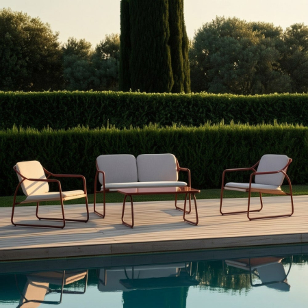 Mobilier Gradina - Set de exterior din oțel