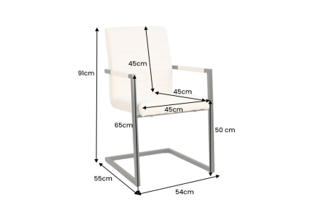 Set două scaune  LOFT cu cotiere, cordon bej, cadru din fier negru [9]