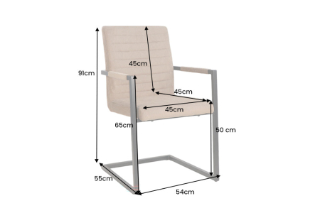 Set două scaune  LOFT cu cotiere, cordon de culoare taupe, cadru din fier negru [10]