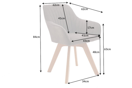 Set două scaune pivotant LIVORNO 180° microfibră gri-maro [7]