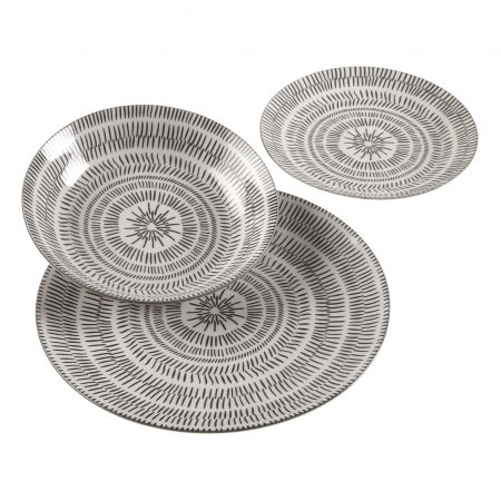 Seturi de vase - Set veselă 18 piese din porțelan SPIN Versa
