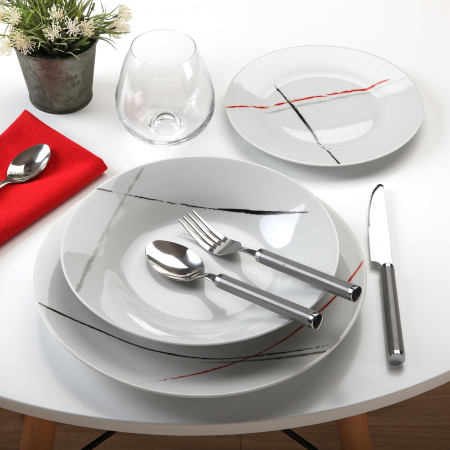 Set veselă 18 piese din porțelan STRAW Versa [1]
