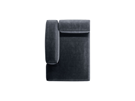 Șezlong Bergamo cu tapițerie din catifea reiată [3]