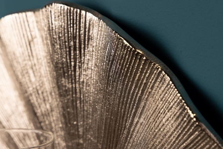 Sfeșnic decorativ de perete GINKGO argintiu [5]