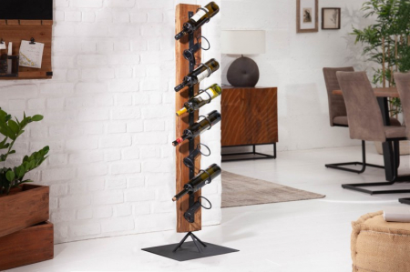 Suport de sticle din lemn masiv de tec Euphoria, 140 cm [1]