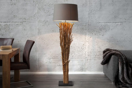 Iluminat - Lampadar Euphoria, Ø 55 cm, maro/gri, 175 cm