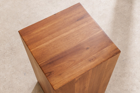 Stâlp decorativ COLUMNA 50cm, din lemn de salcâm natural maro  [4]