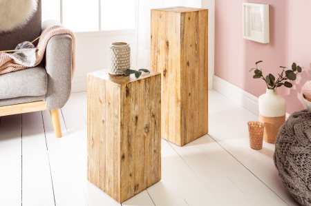 Stâlp decorativ COLUMNA 75 cm salcâm teak gri [3]