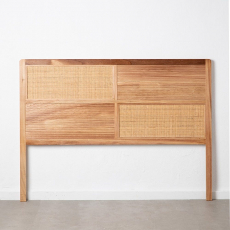 Tăblie pat Honey din lemn de paulownia și ratan 160 X 3,50 X 120 CM [2]