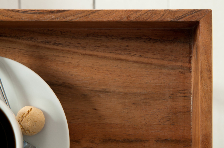 Tavă CIANO 40 cm din lemn de salcâm, fără ramă [7]