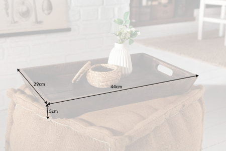 Tavă din lemn 44 cm maro mango [7]