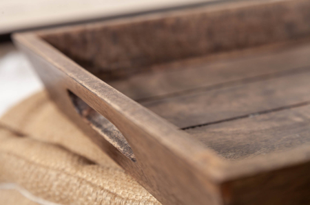 Tavă din lemn 44 cm maro mango [4]