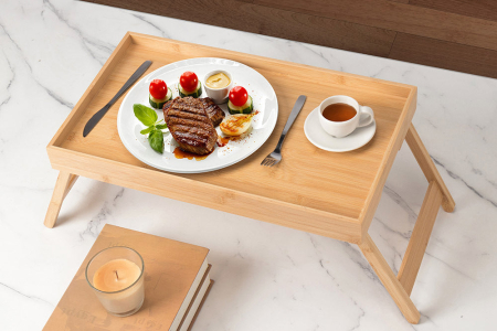 Tavă LAGOON SPA 50 cm Bambus natural pliabil [2]