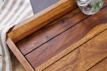 Tavă MAKASSAR 45 cm din lemn de sheesham natural [7]