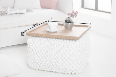 Tavă MAKASSAR 50 cm din lemn de sheesham [7]