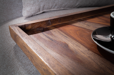 Tavă MAKASSAR 50 cm finisaj fumuriu din lemn de sheesham [5]