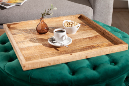 Tavă MAKASSAR 50 cm, lemn de mango natural [5]