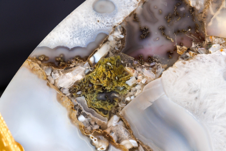 Tavă NOBLE 40 cm cu mânere aurii din agat [6]