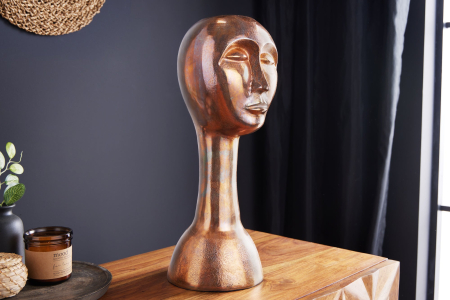 Vază decorativă FACE 50 cm cupru antic [4]