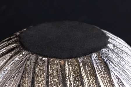 Vază ELEGANCE 20 cm cu efect de ciocănit argintiu [8]