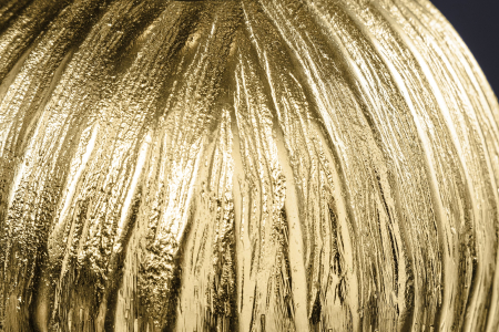 Vază ELEGANCE 20 cm cu efect de ciocănit, auriu antic [2]