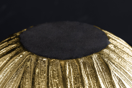 Vază ELEGANCE 20 cm cu efect de ciocănit, auriu antic [14]