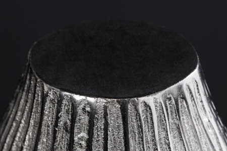 Vază ELEGANCE 30 cm cu efect de ciocănitură argintiu [13]