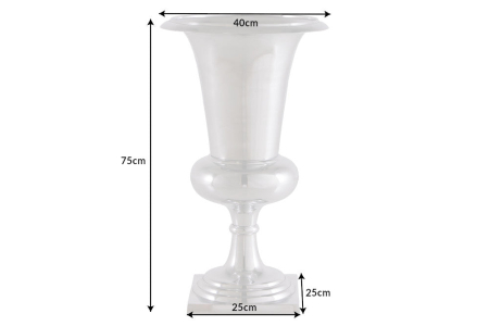 Vază GOAL 75 cm aluminiu argintiu [7]