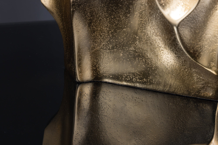 Vază LIQUID 25 cm cu efect de lovitură de ciocan, aurie [8]