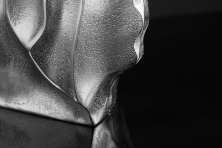 Vază LIQUID 25 cm, efect de lovitură de ciocan, argintiu [6]