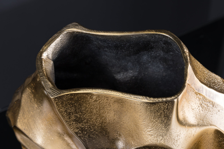 Vază LIQUID 30 cm cu efect de lovitură de ciocan, aurie [7]