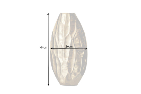 Vază ORGANIC ORIENT 45 cm auriu [8]