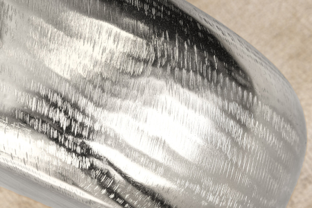 Vază ORIENT L 50 cm, efect de ciocan, argintiu [7]