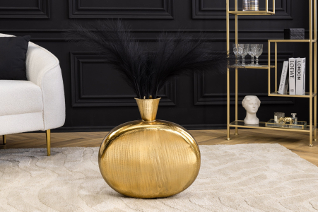 Vază ORIENT L 50 cm, efect de ciocan, auriu [3]