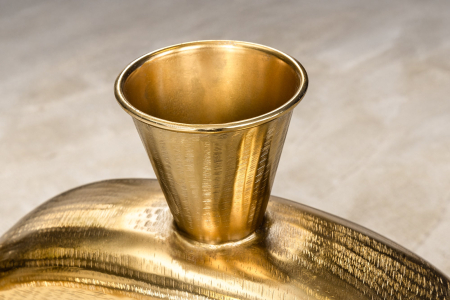 Vază ORIENT L 50 cm, efect de ciocan, auriu [6]