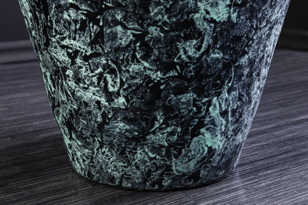 Vază ORIENT L 65 cm aurie cu patină, cu design în formă de lovituri de ciocan [9]