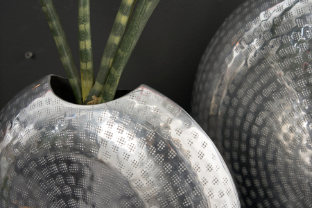 Vază ORIENTAL 30-40 cm, set de 2, argintiu [4]