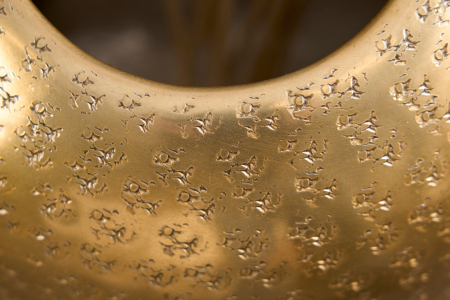 Vază ORIENTAL 50 cm cu efect de lovituri de ciocan auriu [4]