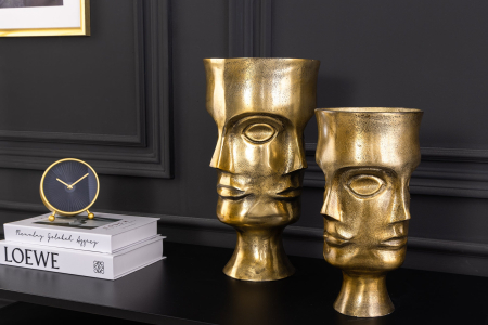 Vază pentru plante FACE, set de 2, aluminiu, alamă antică [5]