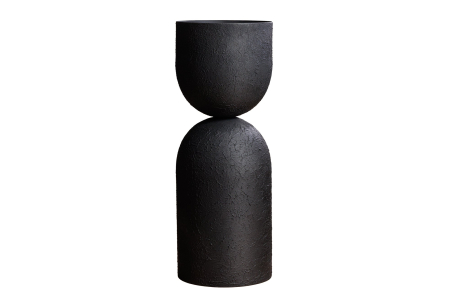 Decorațiuni - Vază SANDGLASS XL 70 cm negru fier