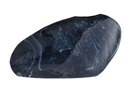 Decorațiuni - Vază STONE 38 cm aspect marmură negru
