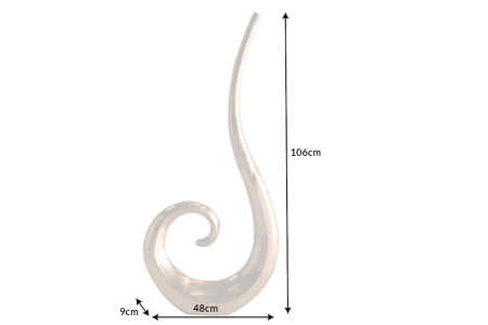 Vază WAVE XL 106 cm aluminiu auriu [8]